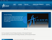 Tablet Screenshot of accentscreenprint.com